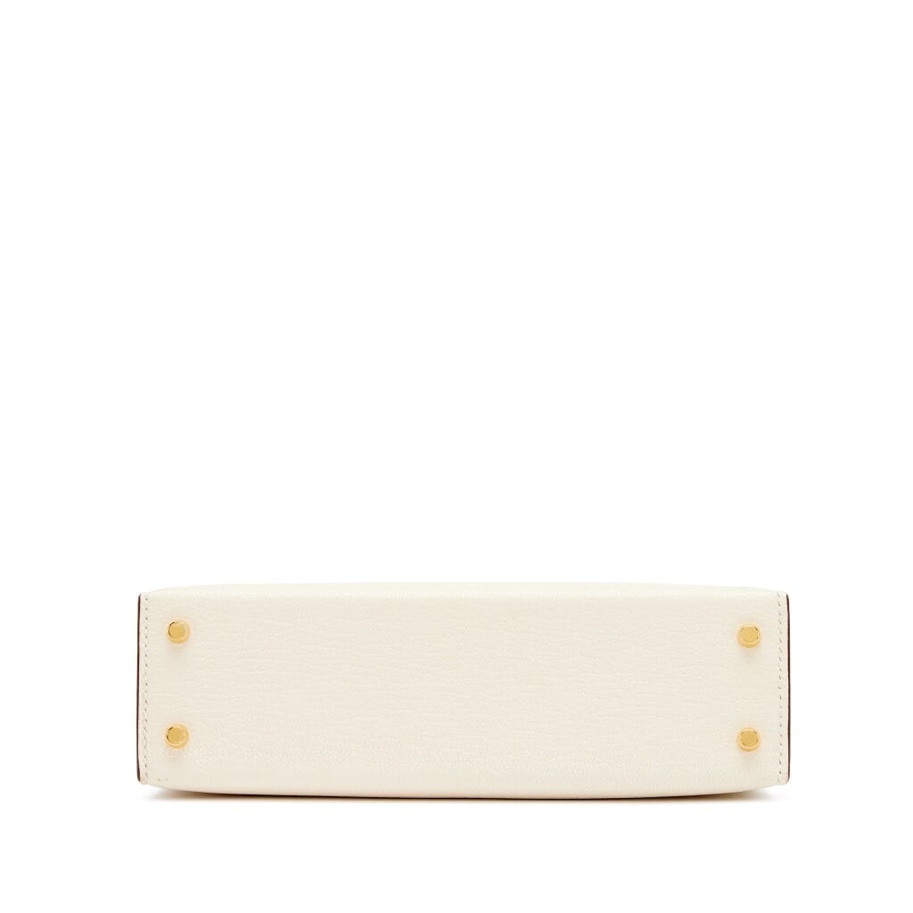 Nata and Vert Criquet Chèvre Mysore Bi-color HSS Mini Kelly 20 II Gold Hardware, 2023