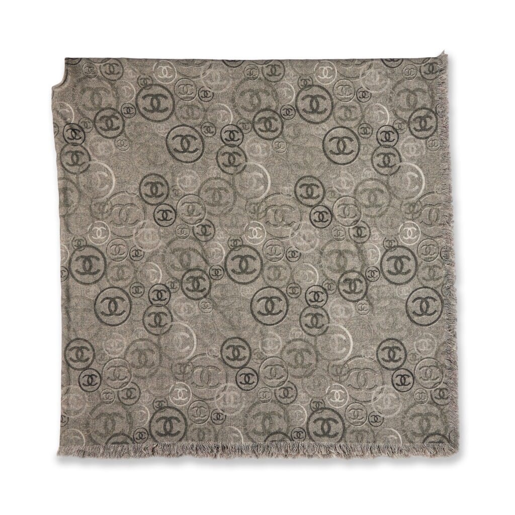 Grey Cashmere CC Logo Printed Poncho Cape, 2022