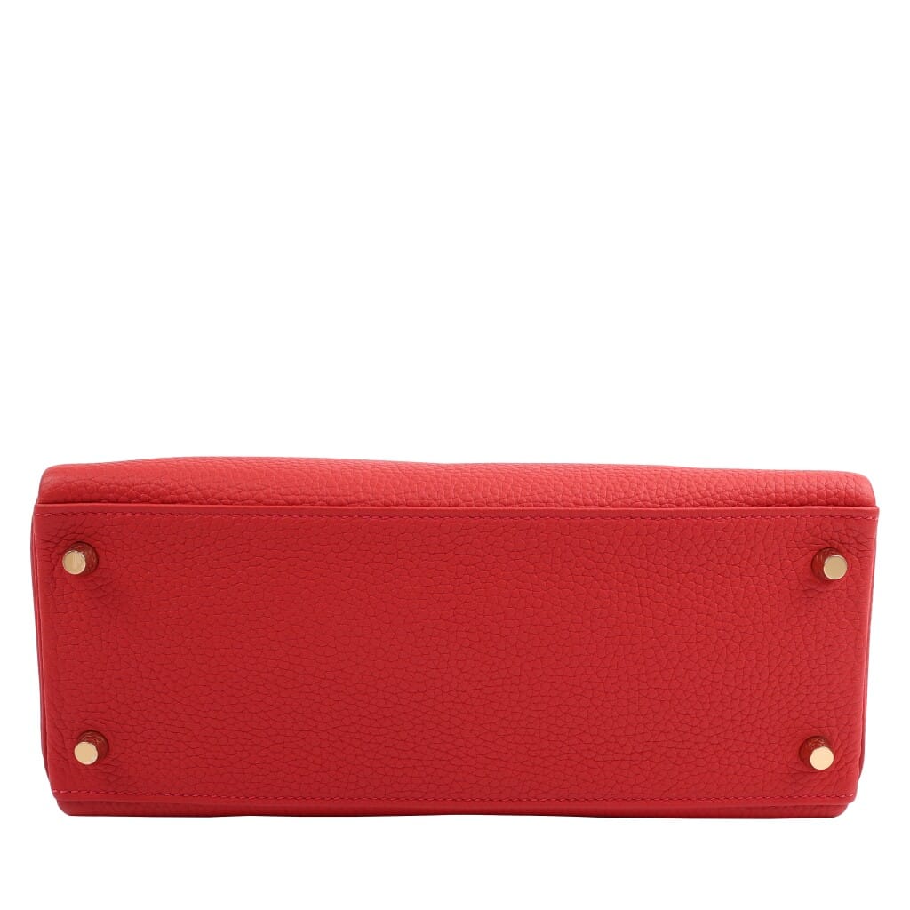 Vermillion Togo Retourne Kelly 28 Gold Hardware, 2023