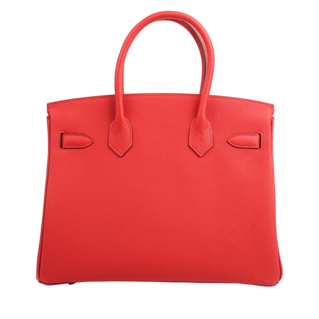 Rouge Radieux Togo Birkin 30 Palladium Hardware, 2020