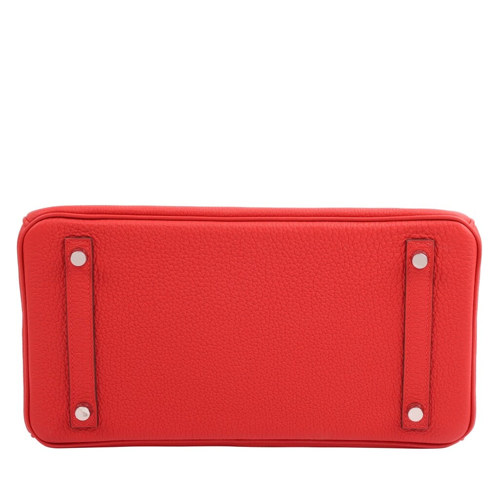 Rouge Radieux Togo Birkin 30 Palladium Hardware, 2020