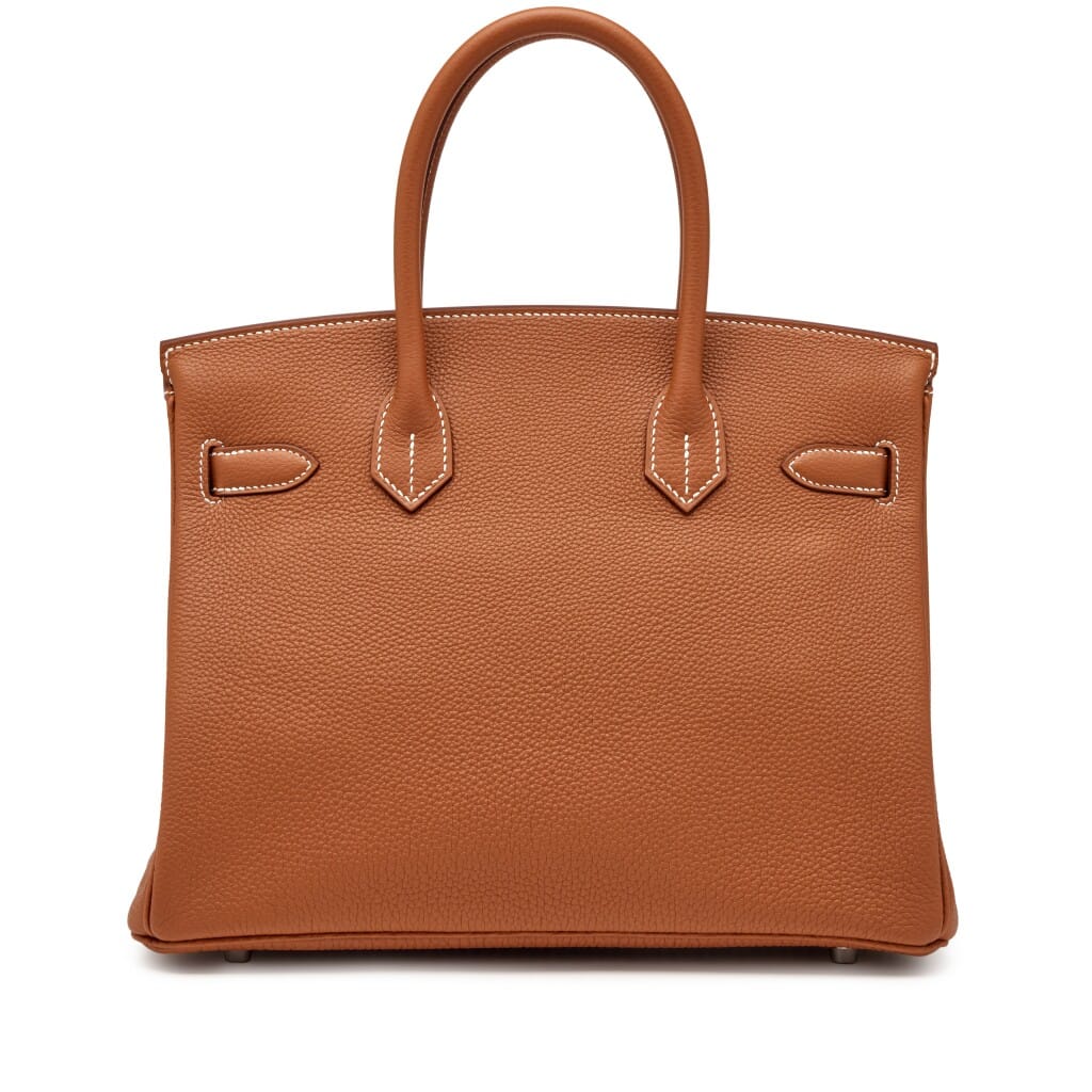 Gold Togo Birkin 30 Palladium Hardware, 2020