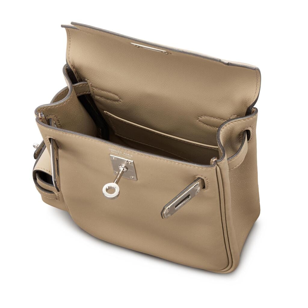 Beige Marfa Swift Kelly Jump Backpack Palladium Hardware, 2025