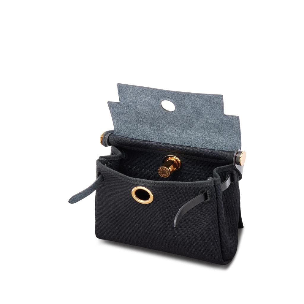 Black Vache Hunter and Toile Mini Herbag Zip 20 Gold Hardware, 2025
