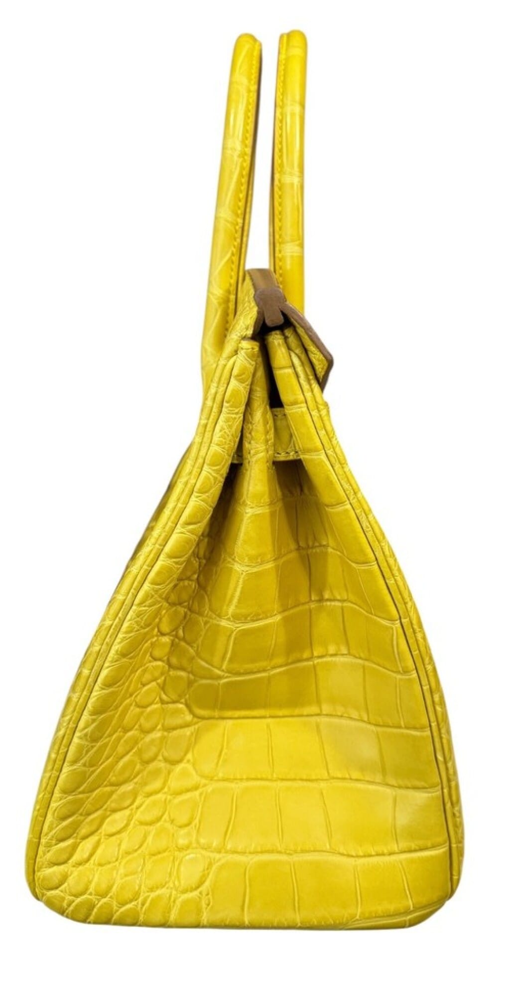 Soufre Jaune Matte Alligator Birkin 30 Palladium Hardware, 2013
