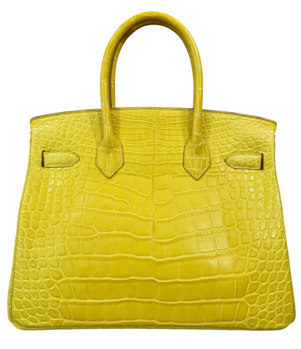 Soufre Jaune Matte Alligator Birkin 30 Palladium Hardware, 2013