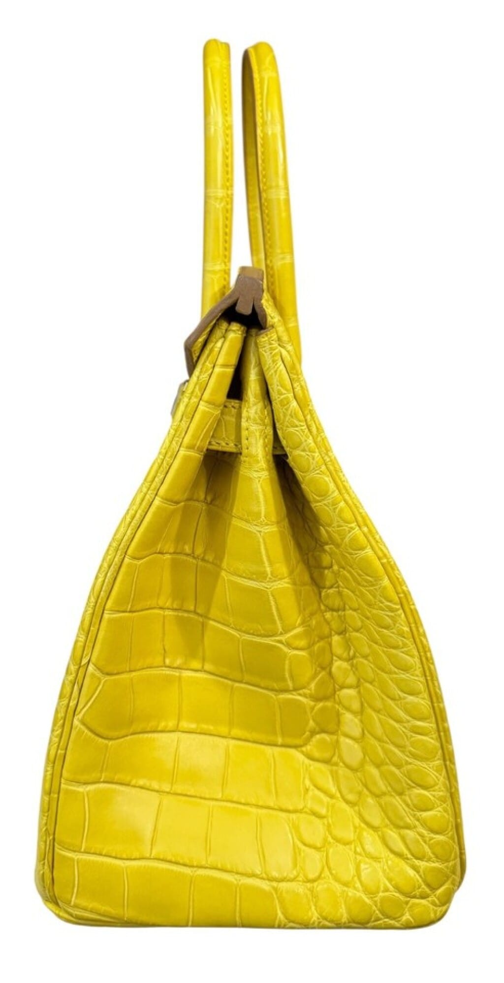 Soufre Jaune Matte Alligator Birkin 30 Palladium Hardware, 2013