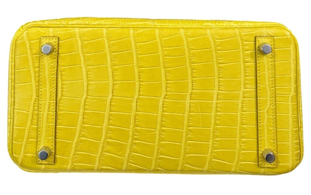 Soufre Jaune Matte Alligator Birkin 30 Palladium Hardware, 2013