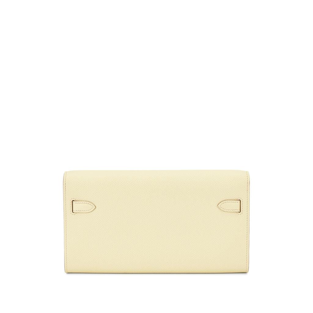 Jaune Milton Epsom Kelly-To-Go Wallet Palladium Hardware, 2025