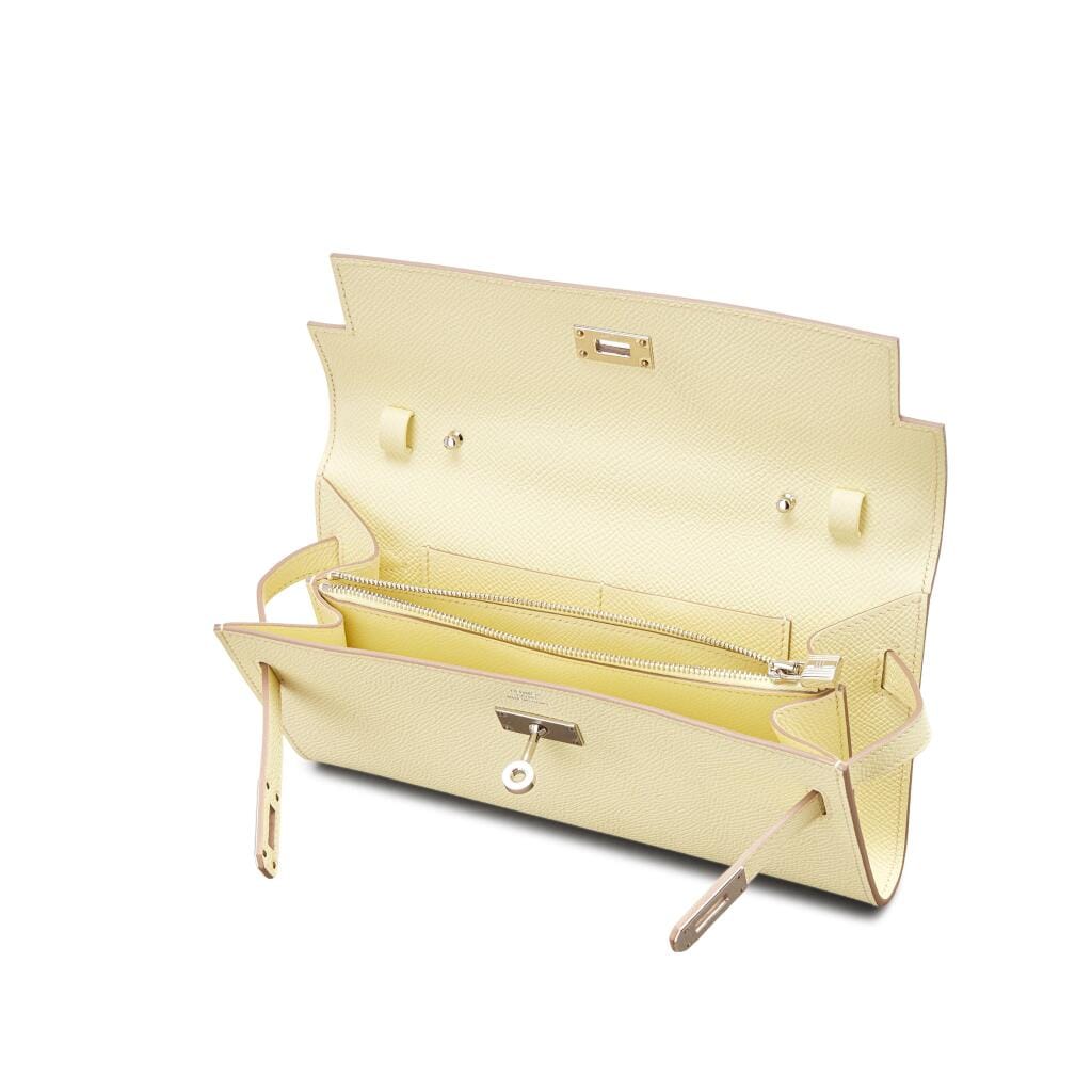 Jaune Milton Epsom Kelly-To-Go Wallet Palladium Hardware, 2025