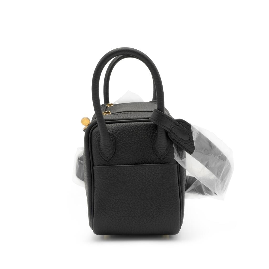 Black Clemence Mini Lindy II Gold Hardware, 2024