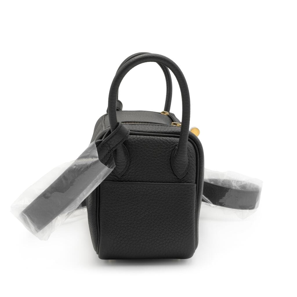 Black Clemence Mini Lindy II Gold Hardware, 2024