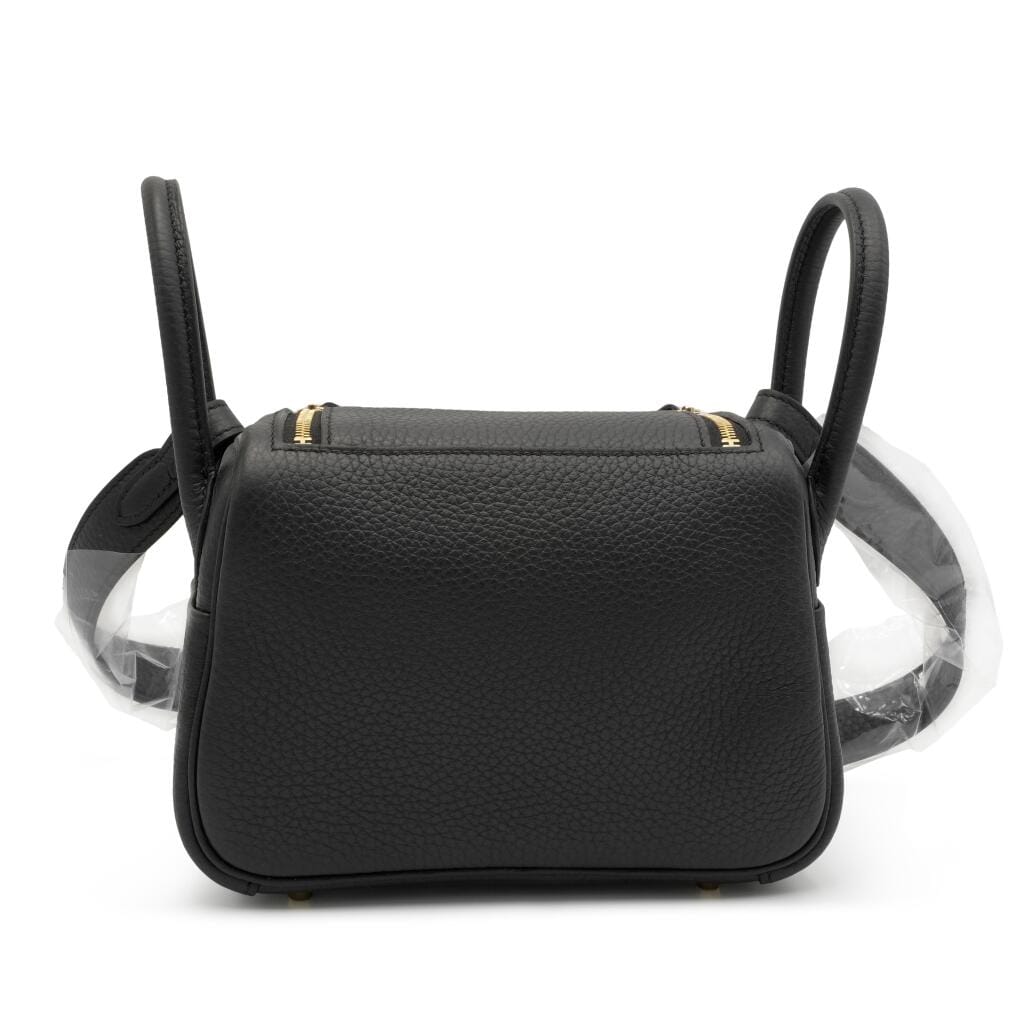 Black Clemence Mini Lindy II Gold Hardware, 2024