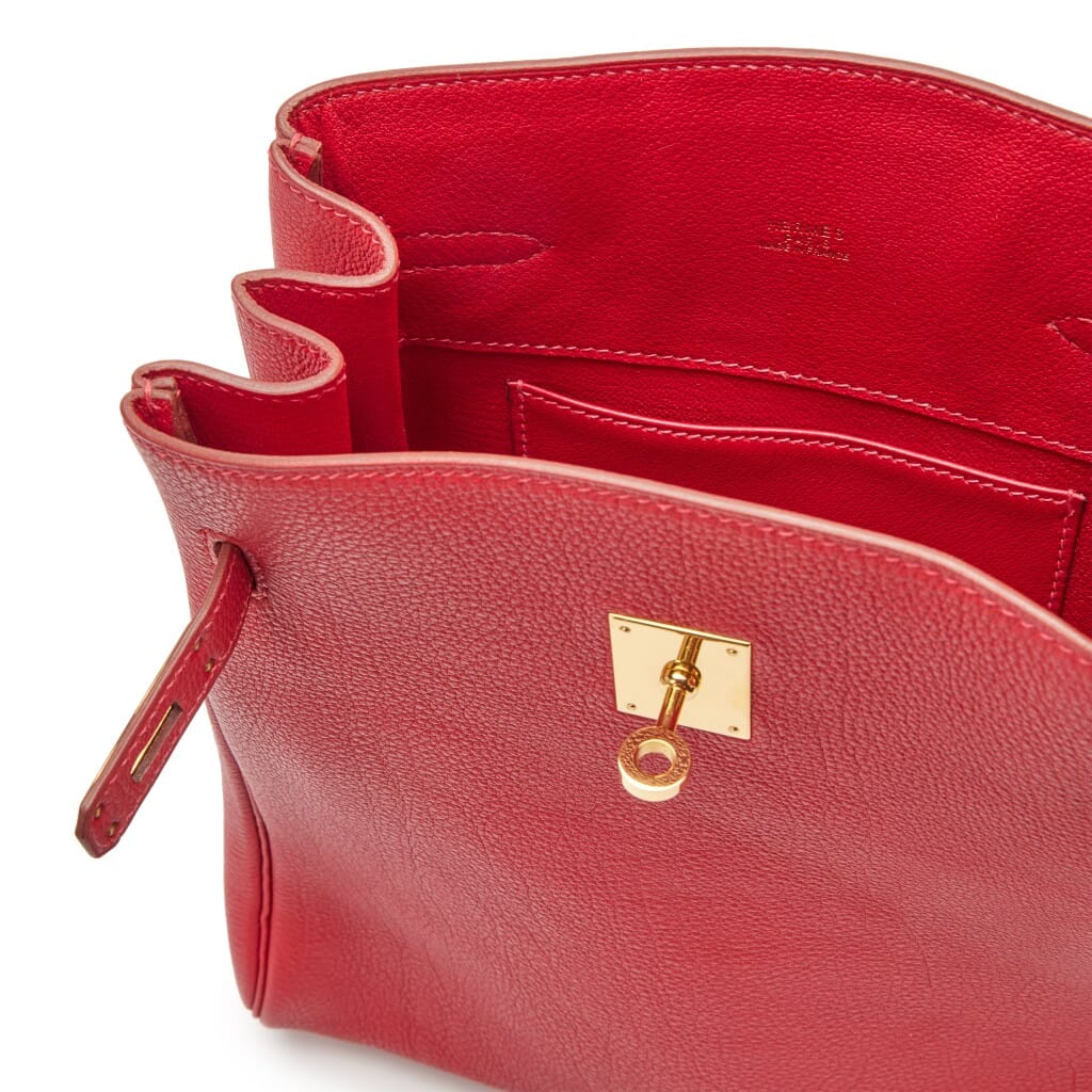 Vintage Rouge Vif Togo Kelly Sport 24 Gold Hardware, 2002