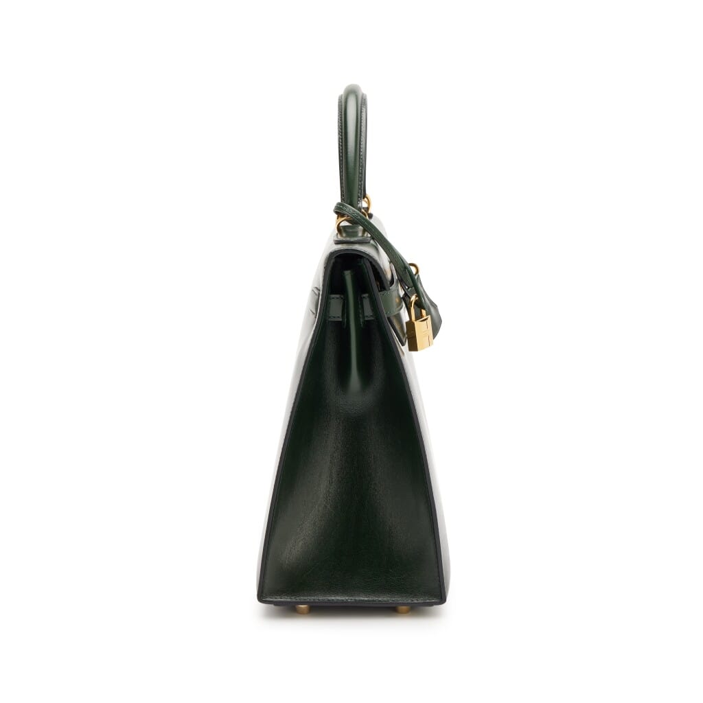 Vert Fonce Box Sellier Kelly 32 Gold Hardware, 2008