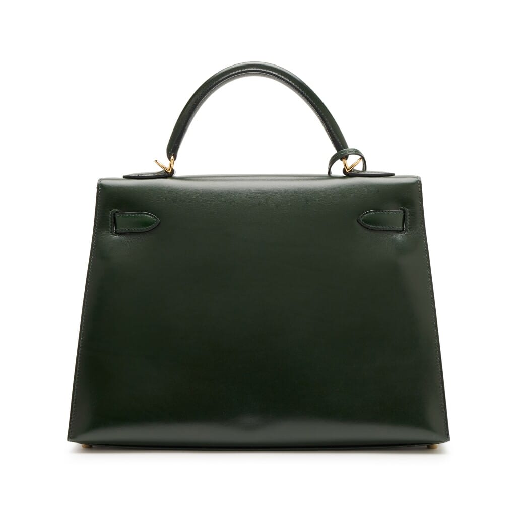Vert Fonce Box Sellier Kelly 32 Gold Hardware, 2008
