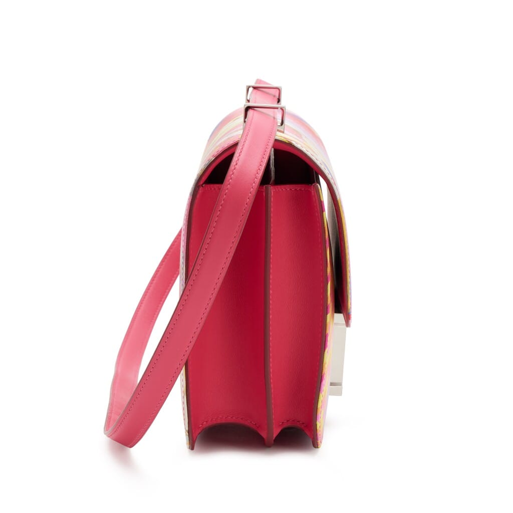 Limited Edition Rose Mexico Swift and Marble Silk Constance 24 Palladium Hardware, 2021
