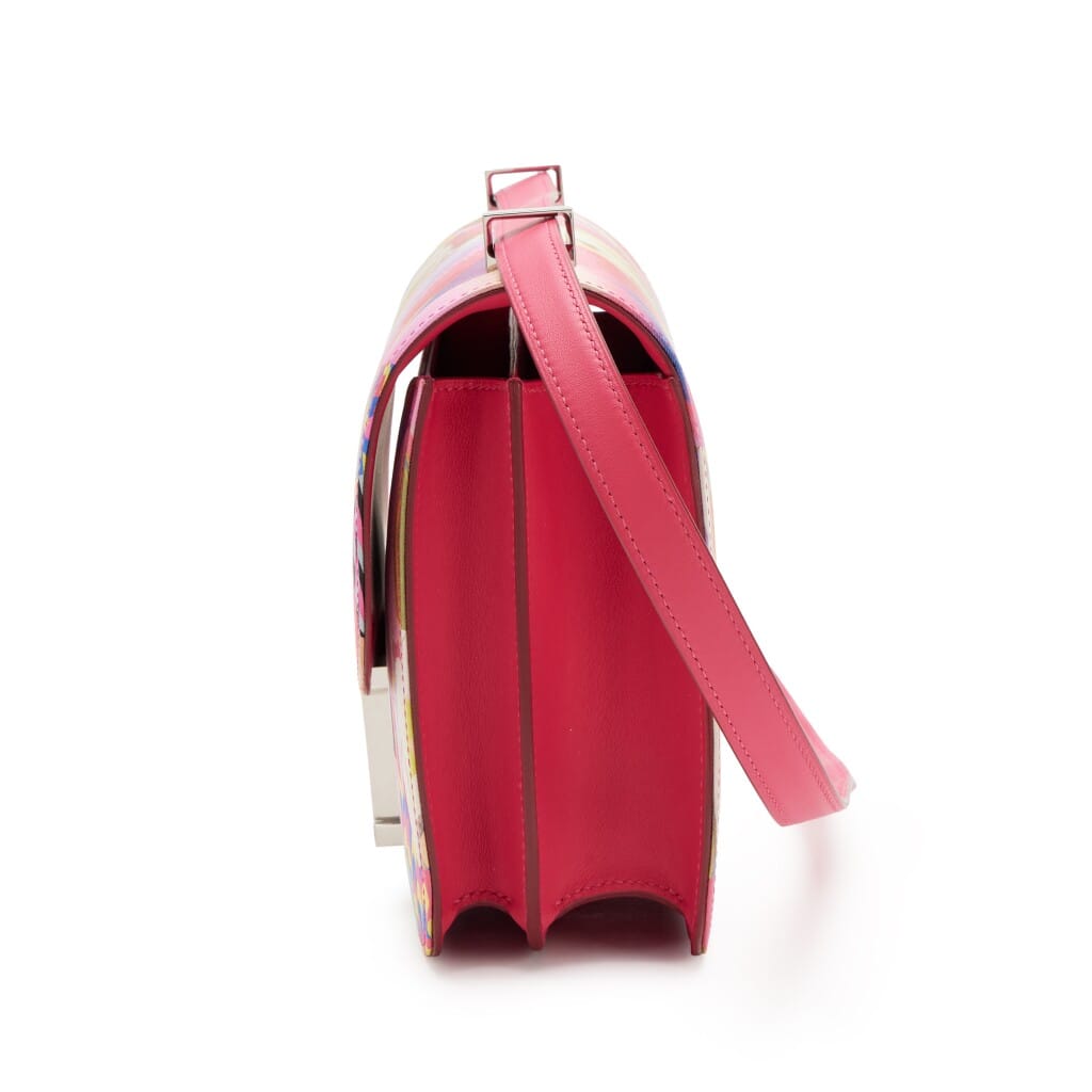 Limited Edition Rose Mexico Swift and Marble Silk Constance 24 Palladium Hardware, 2021