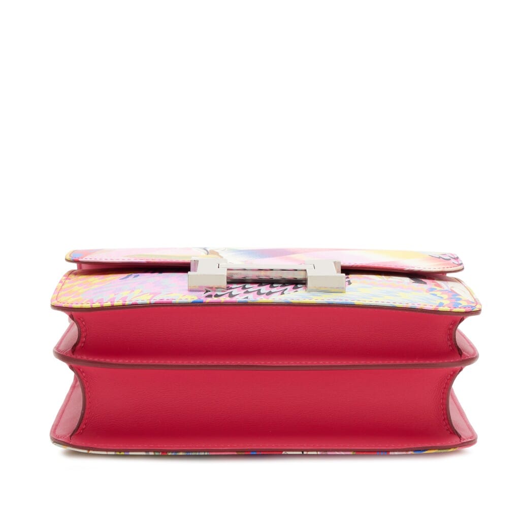 Limited Edition Rose Mexico Swift and Marble Silk Constance 24 Palladium Hardware, 2021