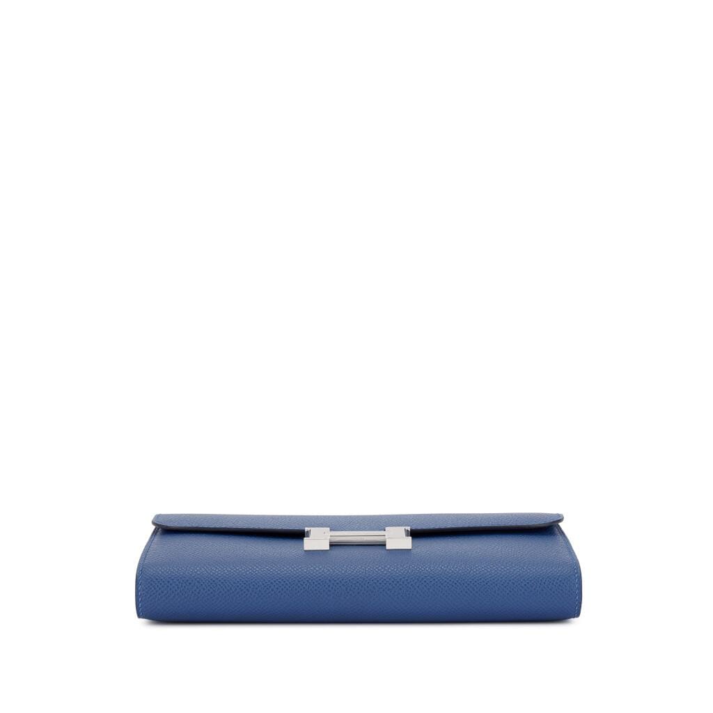 Bleu Tie Epsom Constance-To-Go Wallet Palladium Hardware, 2025