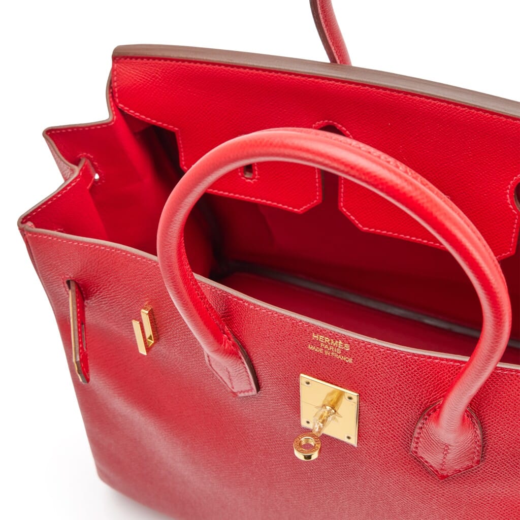 Rouge Casaque Epsom Birkin 35 Gold Hardware, 2013