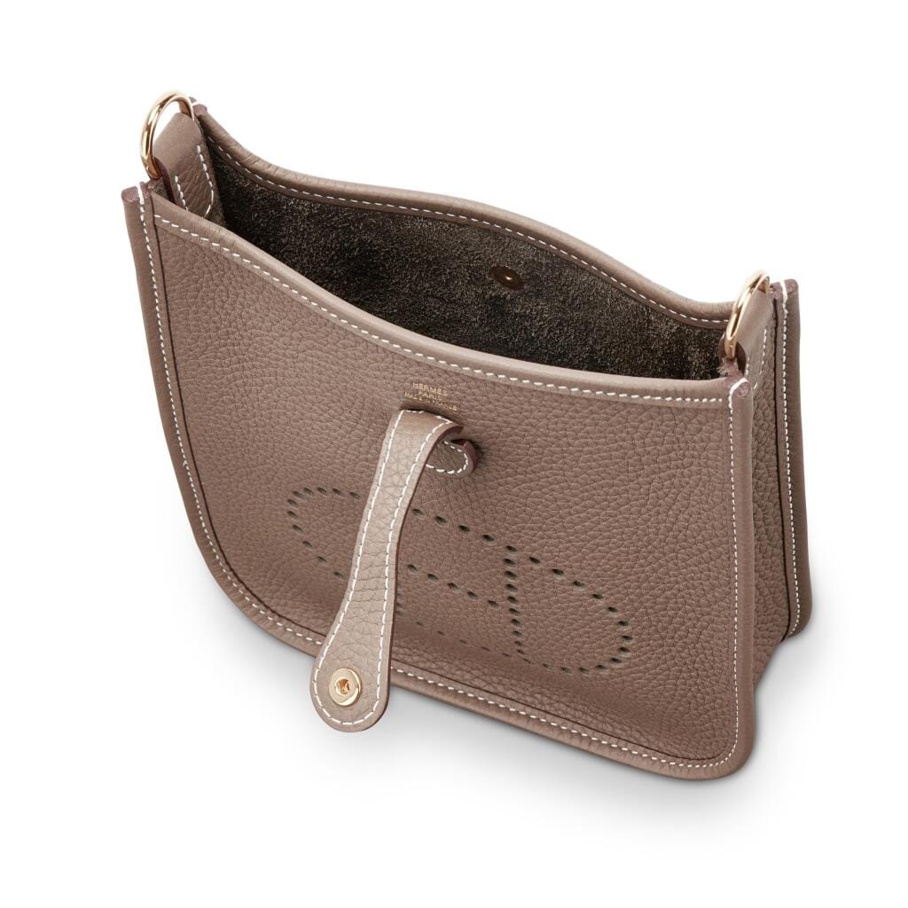 Etoupe Clemence Mini Evelyne II TPM 16 Gold Hardware, 2025