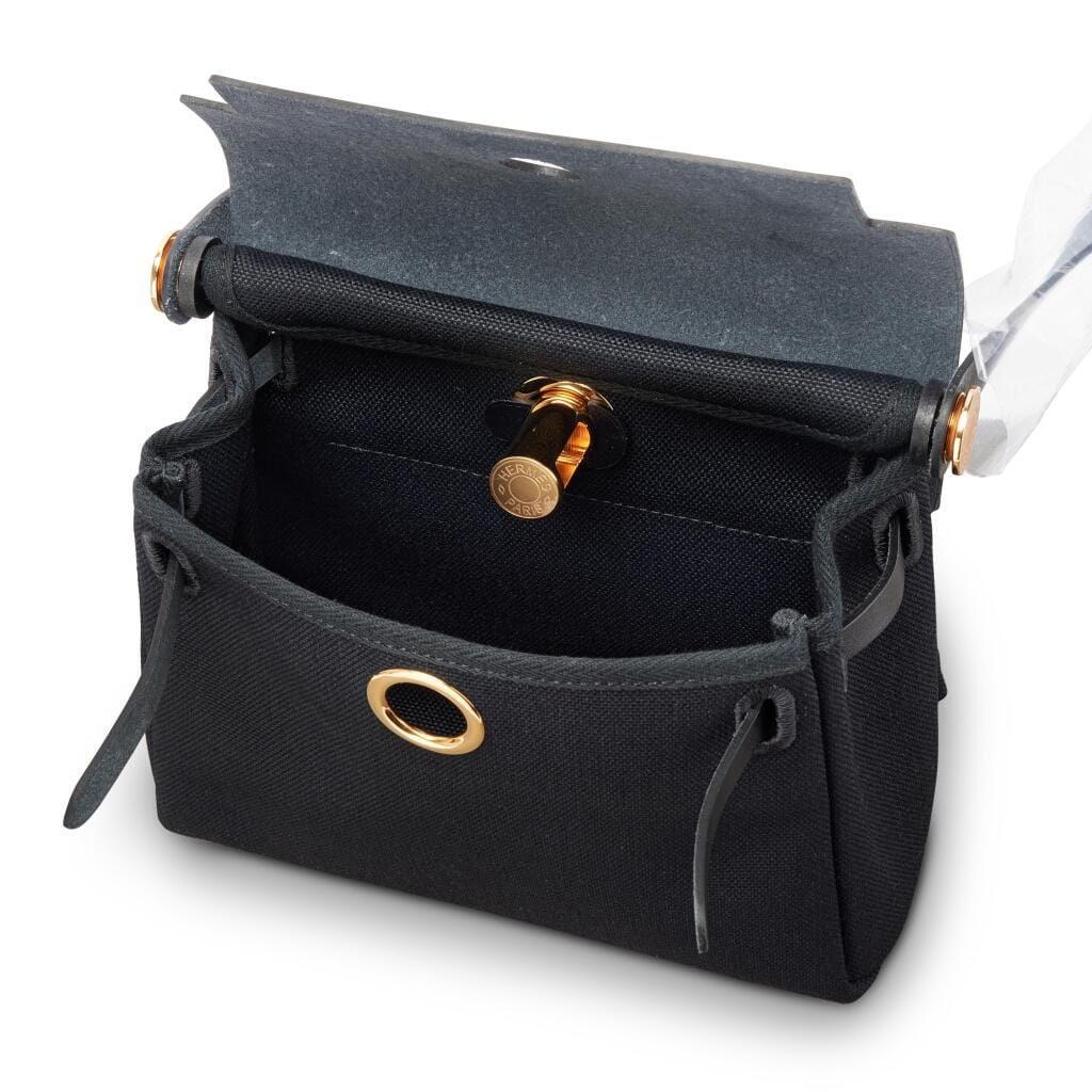 Black Vache Hunter and Toile Mini Herbag Zip 20 Gold Hardware, 2025