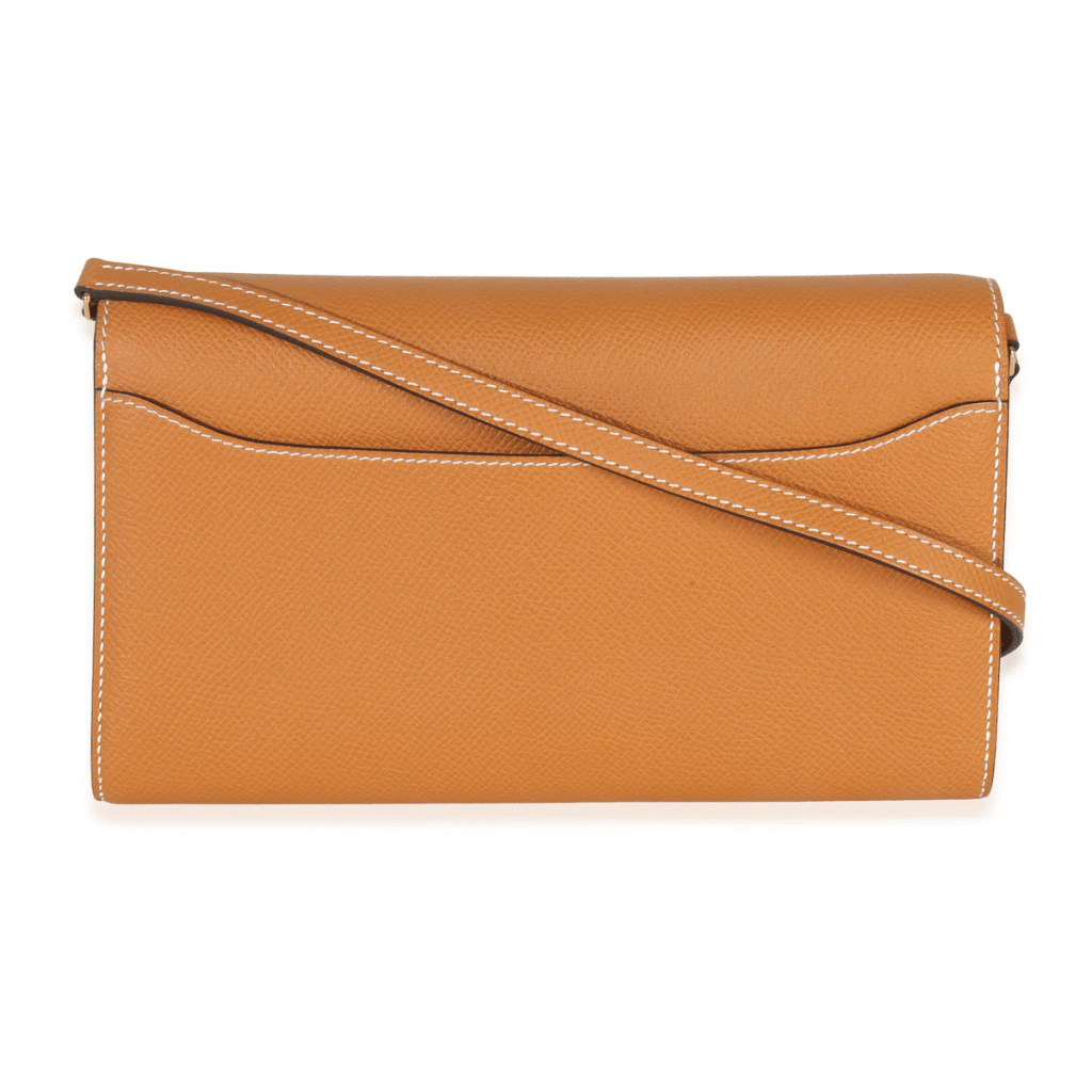 Toffee Epsom Constance-To-Go Wallet Gold Hardware, 2023
