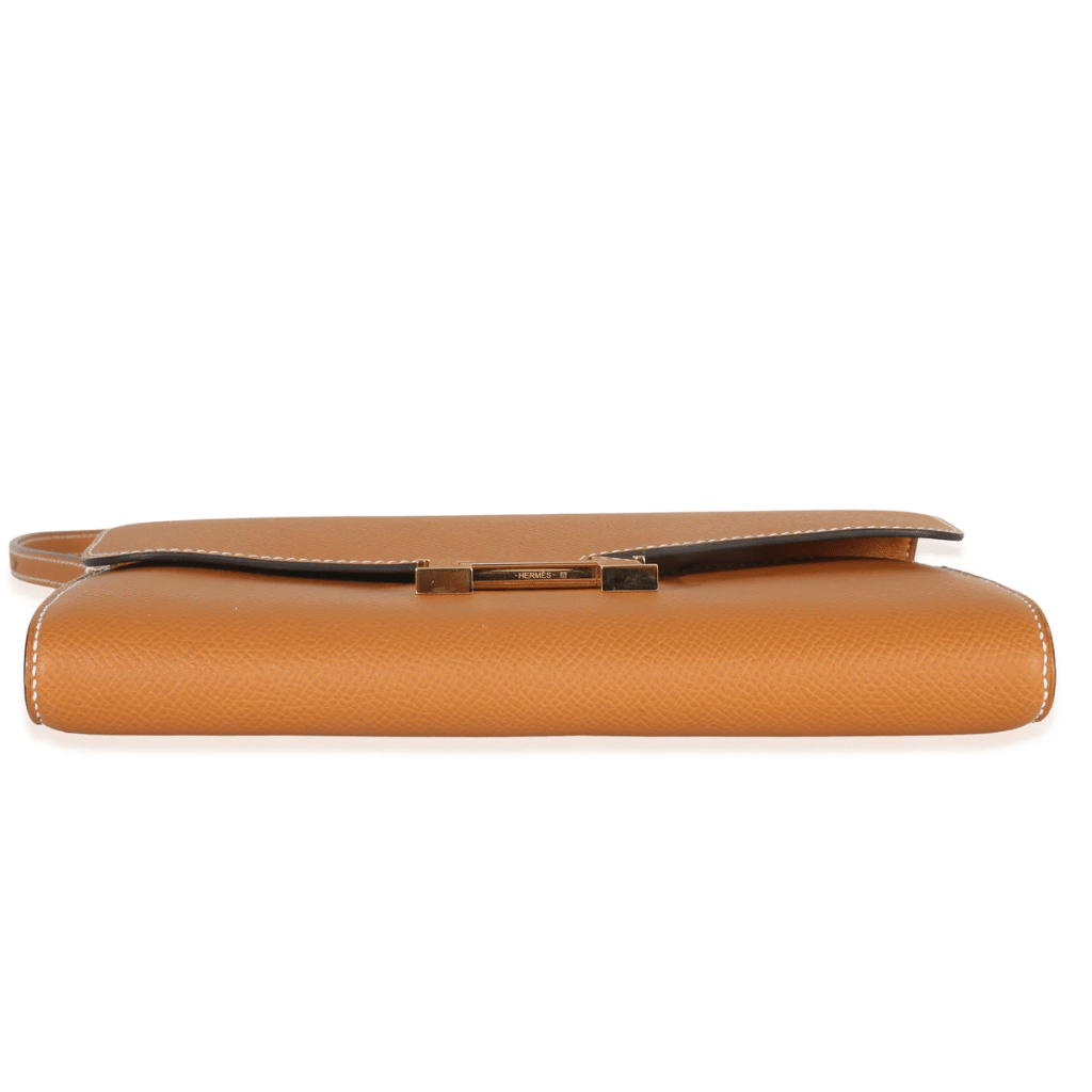 Toffee Epsom Constance-To-Go Wallet Gold Hardware, 2023