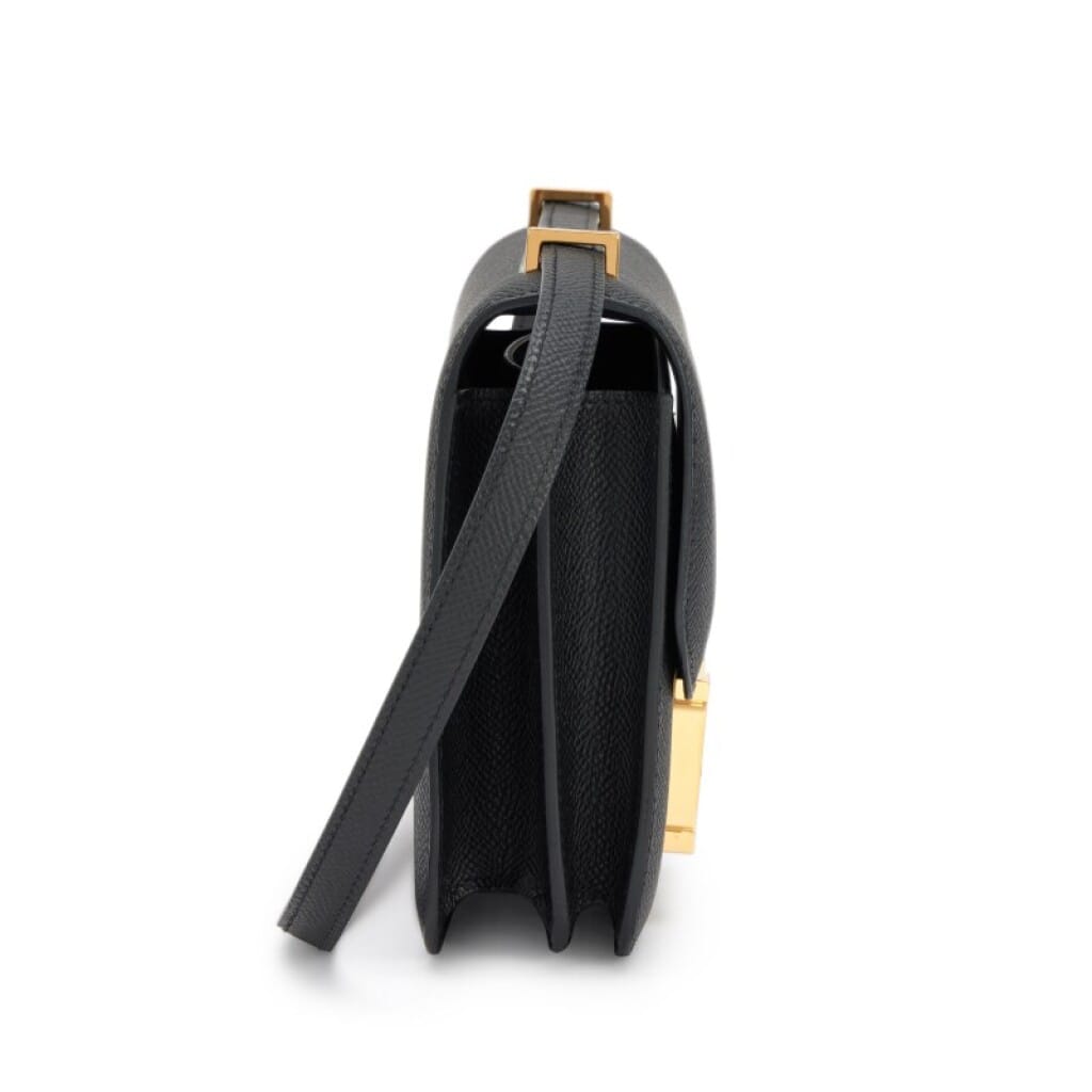 Black Epsom Mini Constance 18 Gold Hardware, 2020