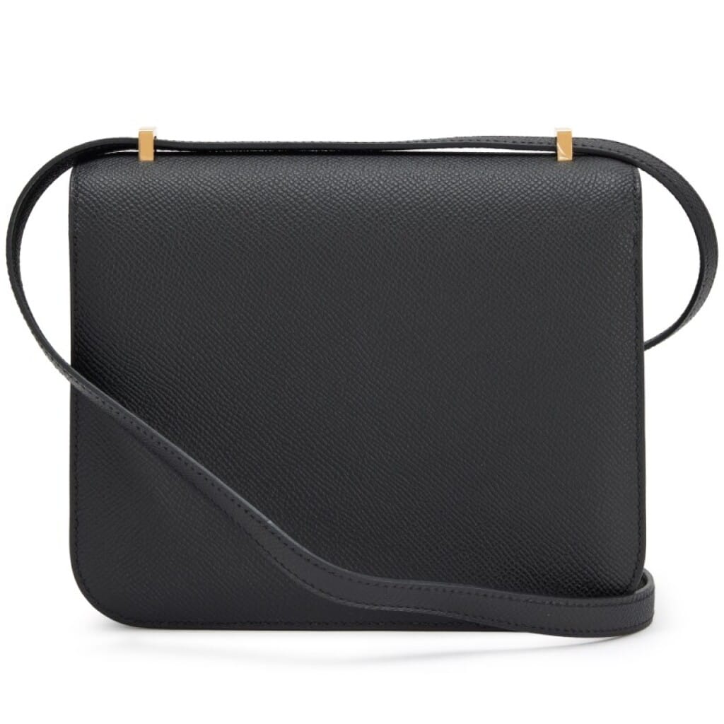 Black Epsom Mini Constance 18 Gold Hardware, 2020