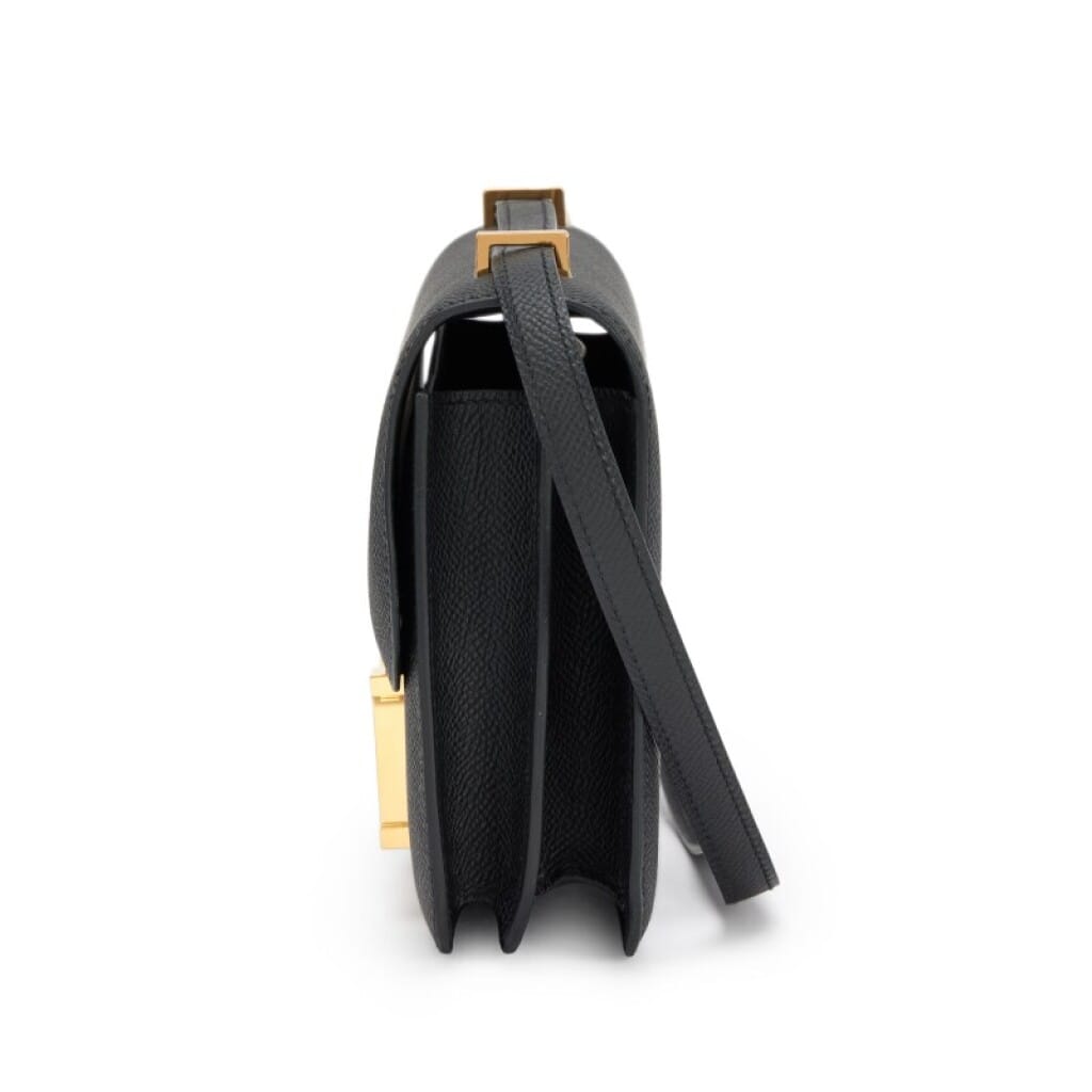 Black Epsom Mini Constance 18 Gold Hardware, 2020