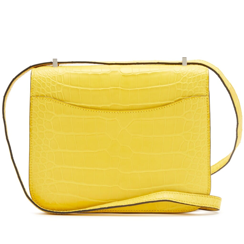 Mimosa Matte Mississippienisis Alligator Mini Constance 18 Palladium Hardware, 2023