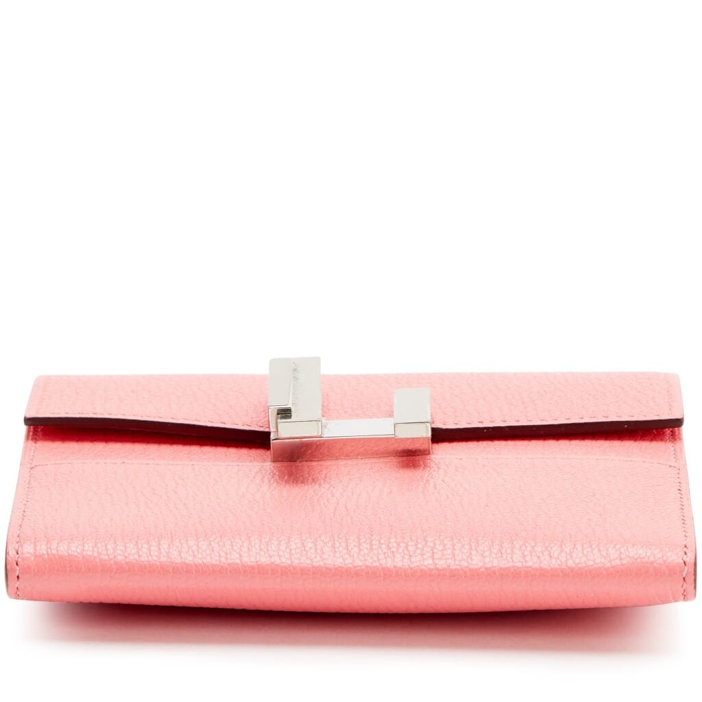 Rose Lipstick Chevre Mysore Cinhetic To Go Wallet on Strap Bag Palladium Hardware, 2018