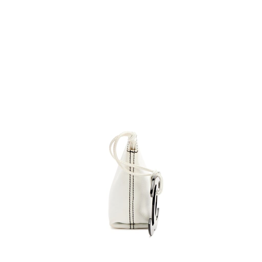 White Caviar Black Resin Oversize XL CC Charm Zip Clutch, 2005