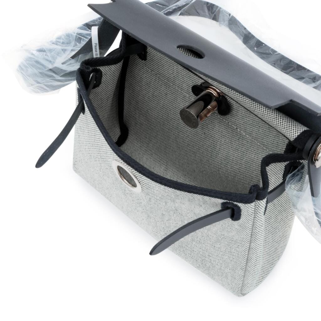 Black Vache Hunter and Ecru and Amande Toile Mini Herbag Zip 20 Palladium Hardware, 2025