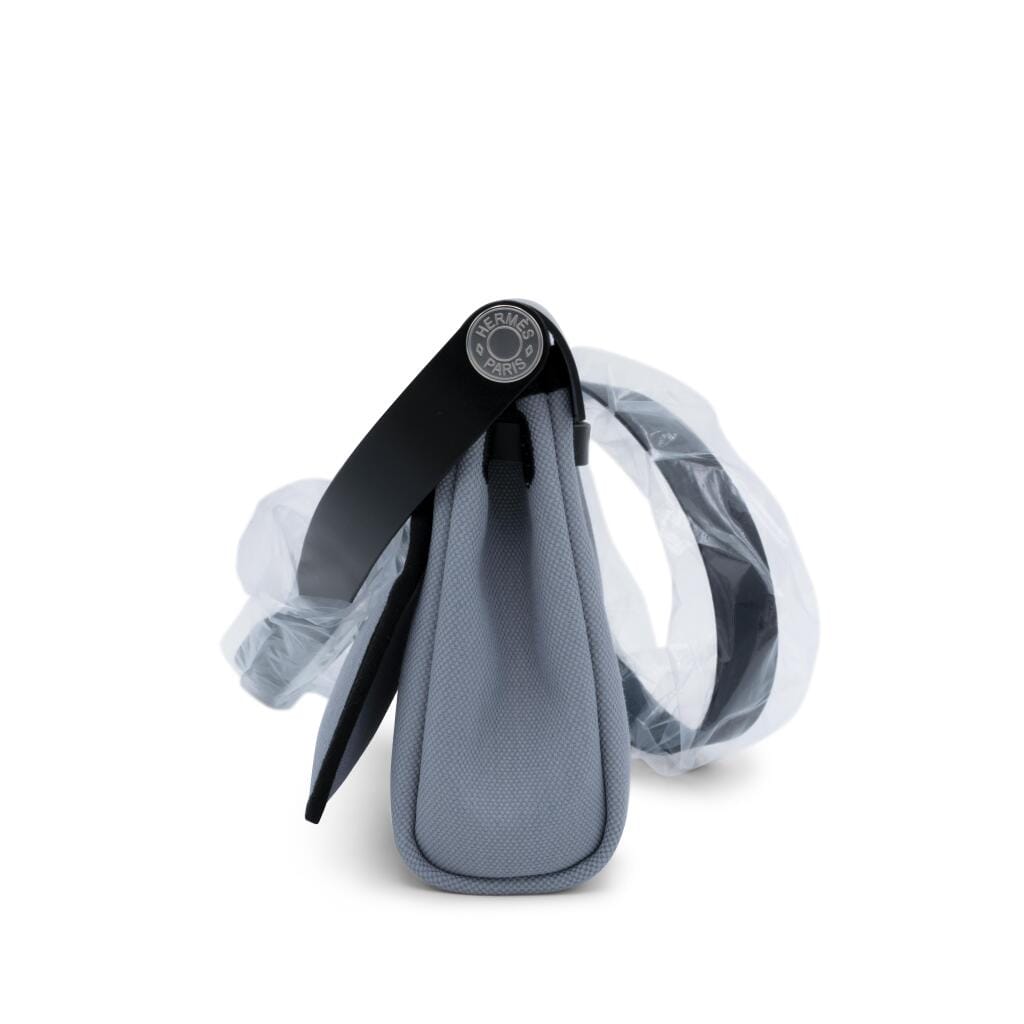 Black Vache Hunter and Gris Pantin Toile Mini Herbag Zip 20 Palladium Hardware, 2025