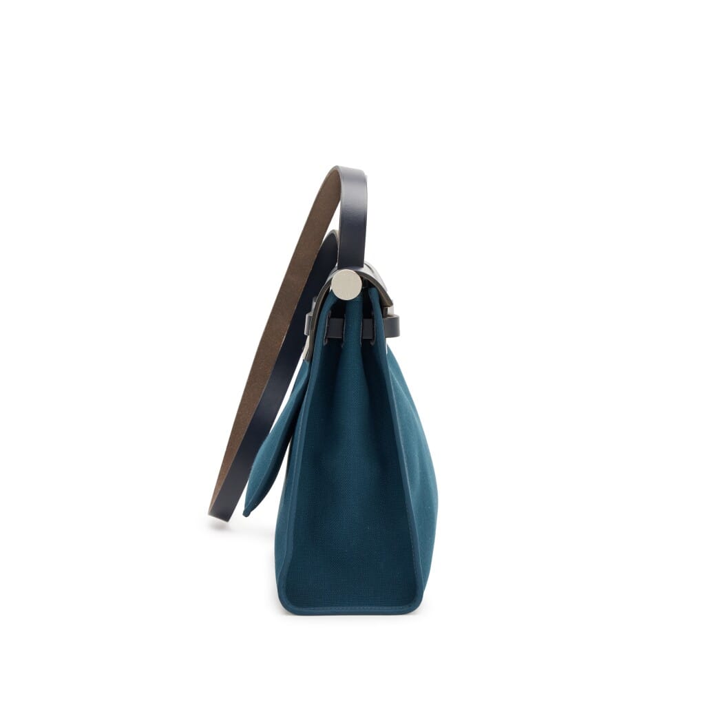 Bleu Ocean Toile Bleu Indigo Vache Hunter Herbag Zip 31 PM Palladium Hardware, 2019