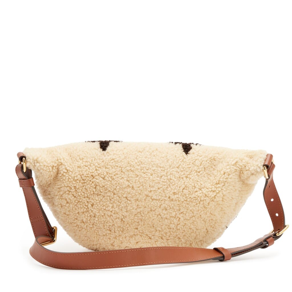 Natural Giant Monogram Teddy Shearling Bumbag Gold Hardware, 2020