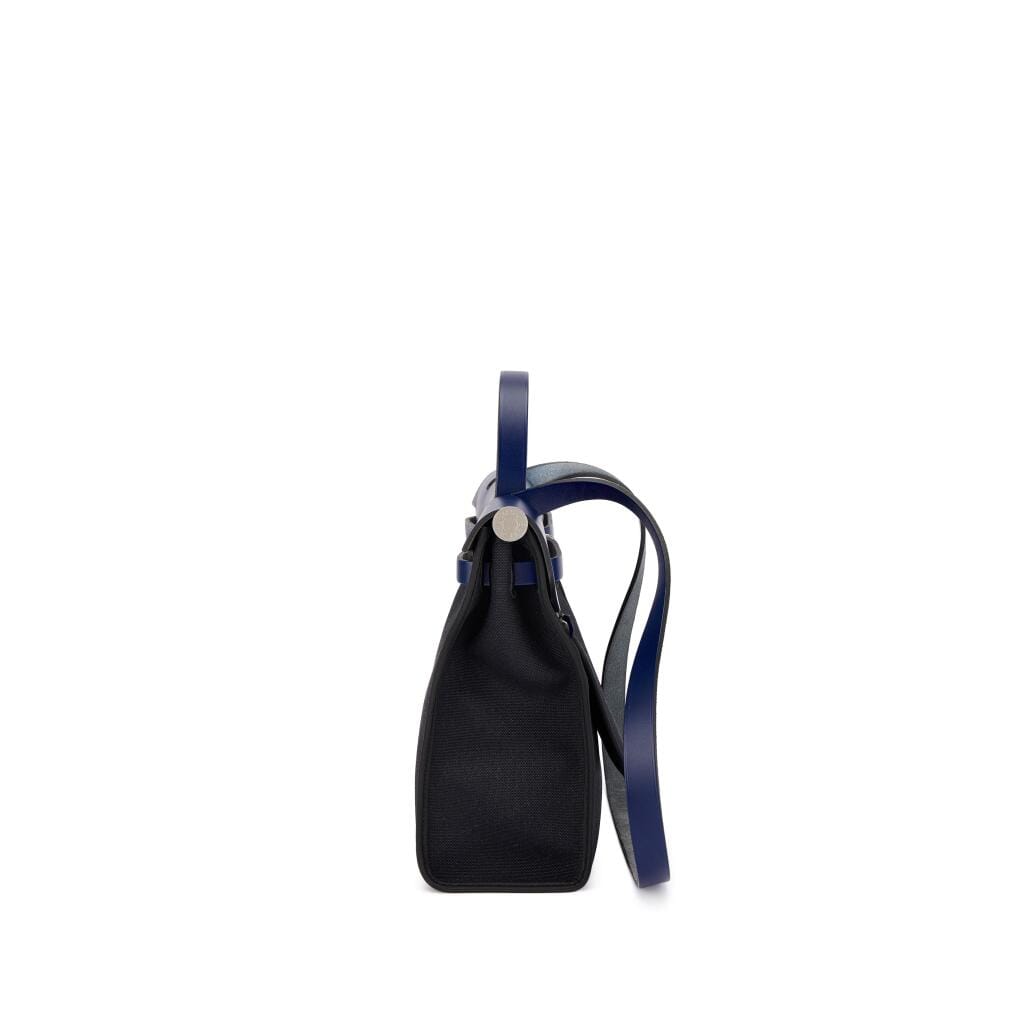 Bleu Saphir Vache Hunter and Black Toile Herbag Zip 31 Palladium Hardware, 2018