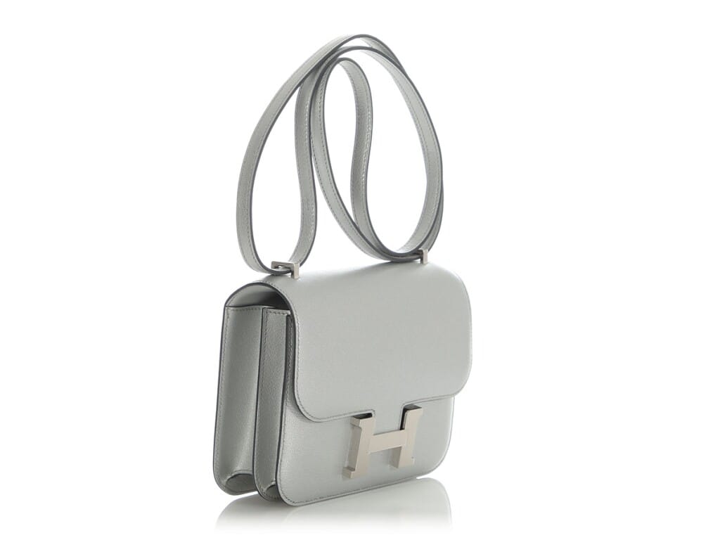 Argent Chèvre Chamkilight Mini Constance 18 Palladium Hardware, 2025