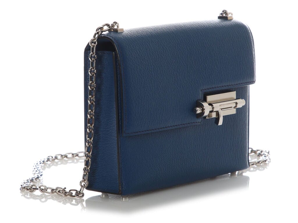 Bleu Chèvre Mysore Mini Verrou 17 Palladium Hardware, 2017