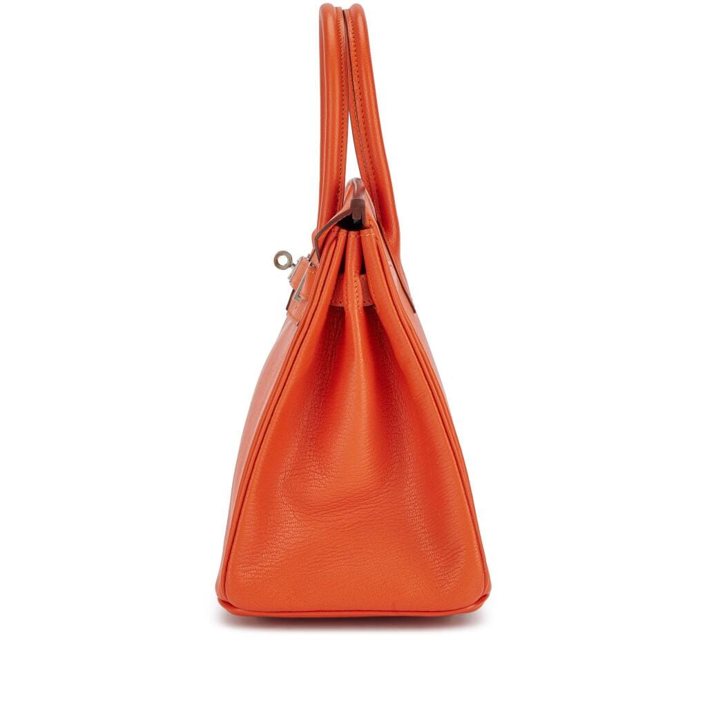 Orange H Chèvre Birkin 30 Palladium Hardware, 2005