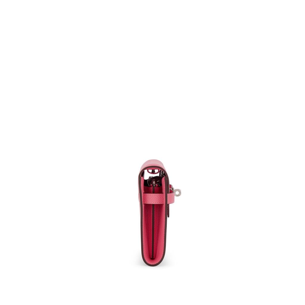 Rose Azalee Epsom Kelly-To-Go Wallet Palladium Hardware, 2025