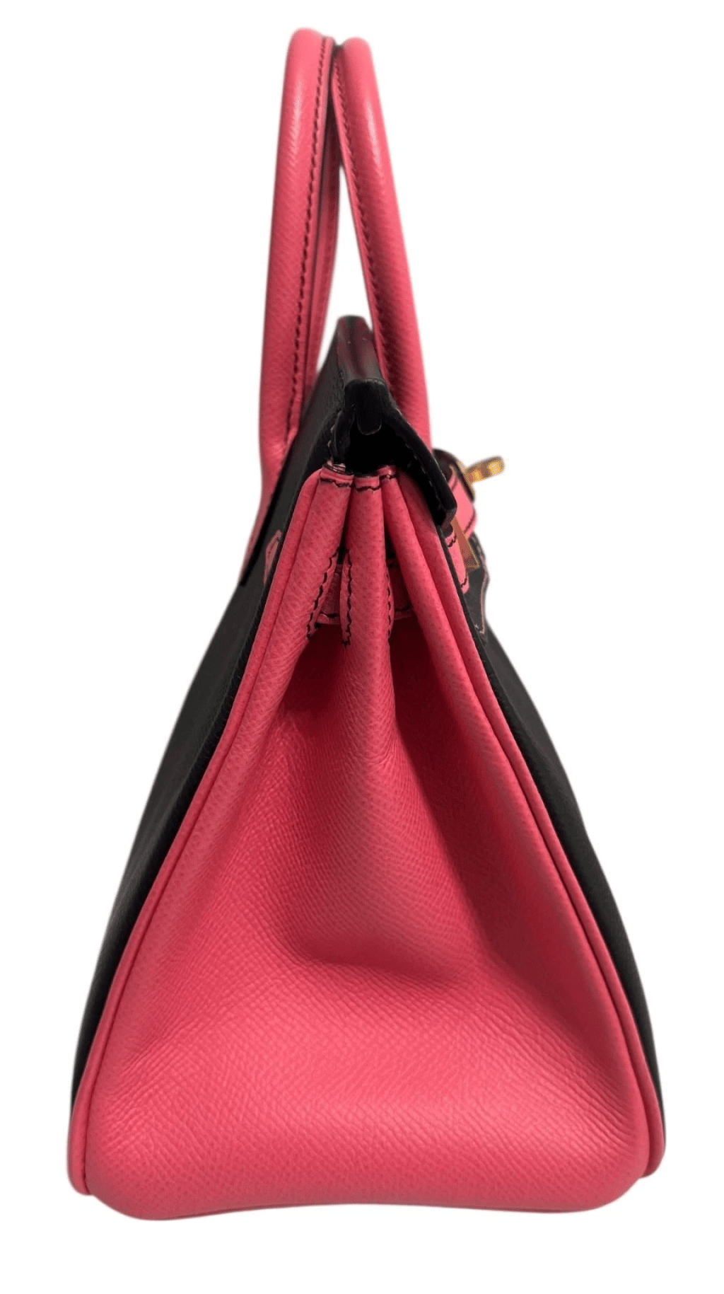 Black and Rose Azalee Epsom HSS Birkin 25 Brushed Gold Hardware, 2018