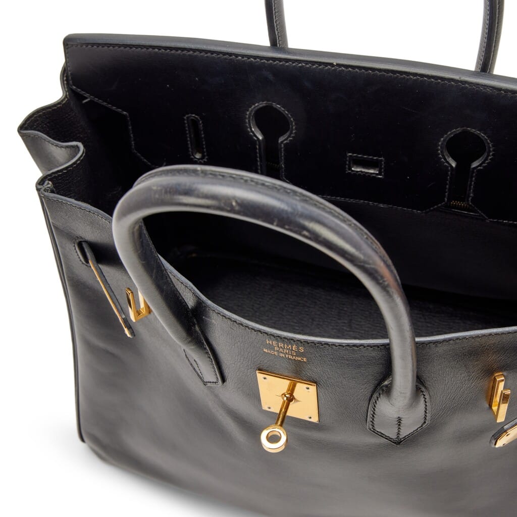 Black Box Calf Birkin 35 Gold Hardware, 2001