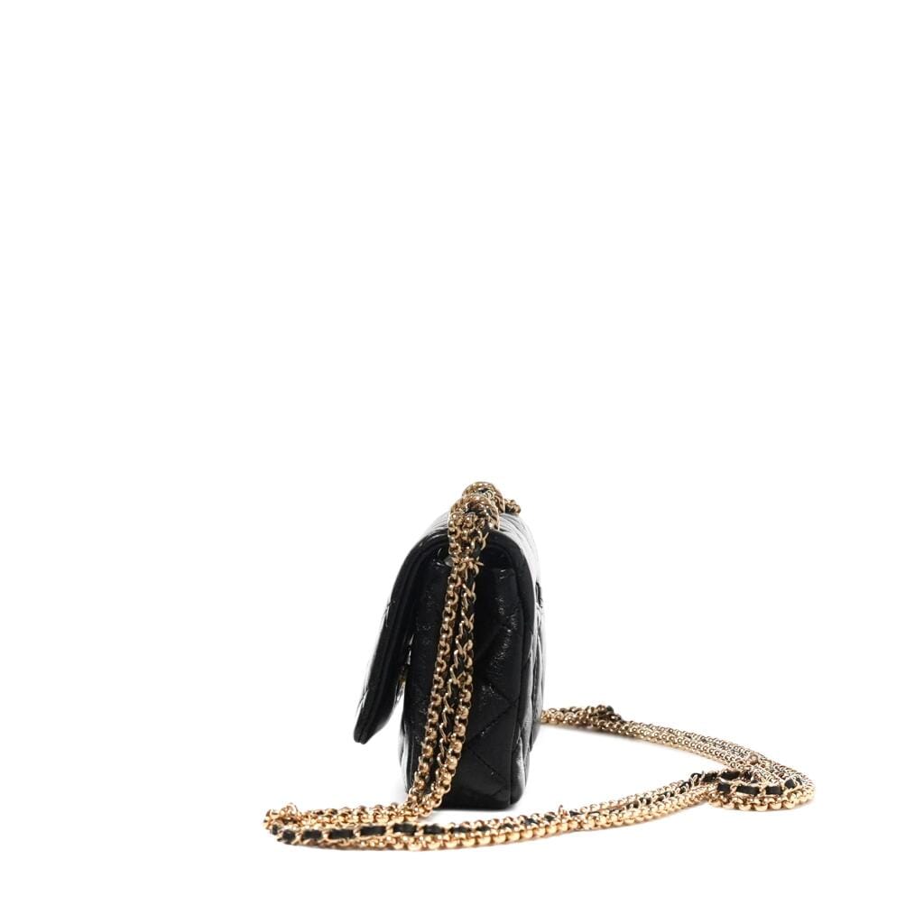 Black Quilted Lambskin Flap Bag Gold Hardware, 2024