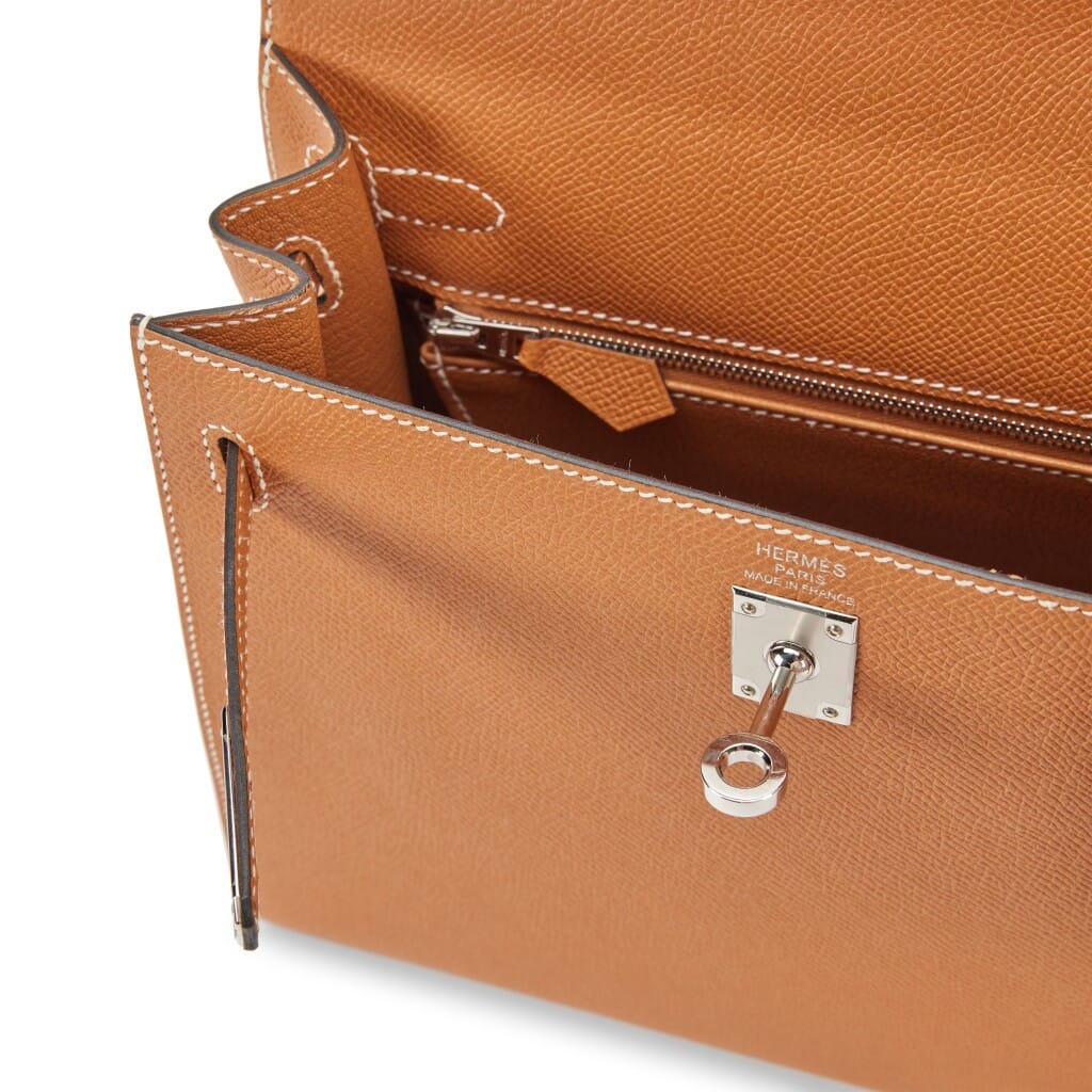Gold Epsom Sellier Kelly 25 Palladium Hardware, 2025