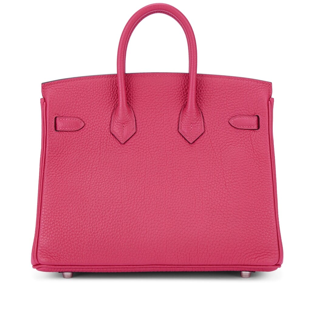 Rose Mexico Togo Birkin 25 Palladium Hardware, 2025