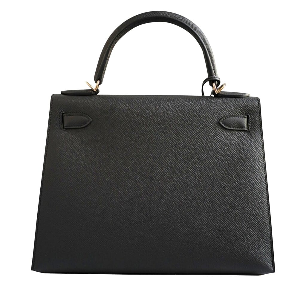 Black Epsom Sellier Kelly 28 Permabrass Hardware, 2023